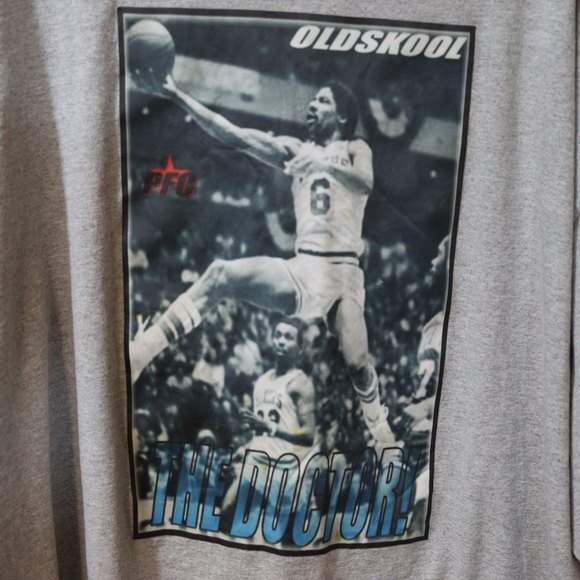 Park Flava Gray Old Skool Basketball Tee PFC The Doctor Streetwear 3X - Picture 9 of 11